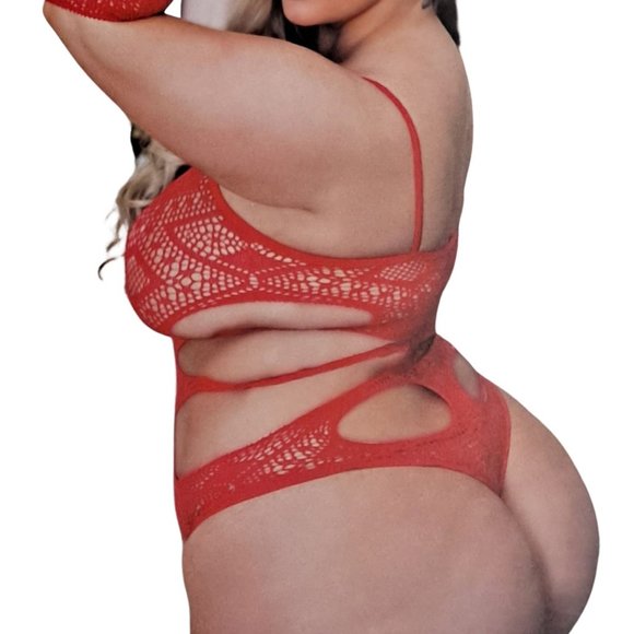 Sheer Lace Bodystocking – Plus – One Size - Picture 2 of 2